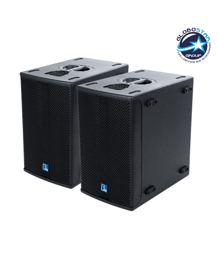 GloboStar® FDB K112BAS 98025 PA Speaker - Ενεργό Αυτοενισχυόμενο Subwoofer Column Επιδαπέδιο με Ψηφιακό Ενισχυτή FA2.36 AC 220V-50-60Hz - 300W RMS-8Ω + 600W RMS-8Ω (1400W Peak) - 1 x 12" Inches LF - IP20 - Μαύρο - Μ32.5 x Π51.5 x Υ53.5cm - Ζεύγος